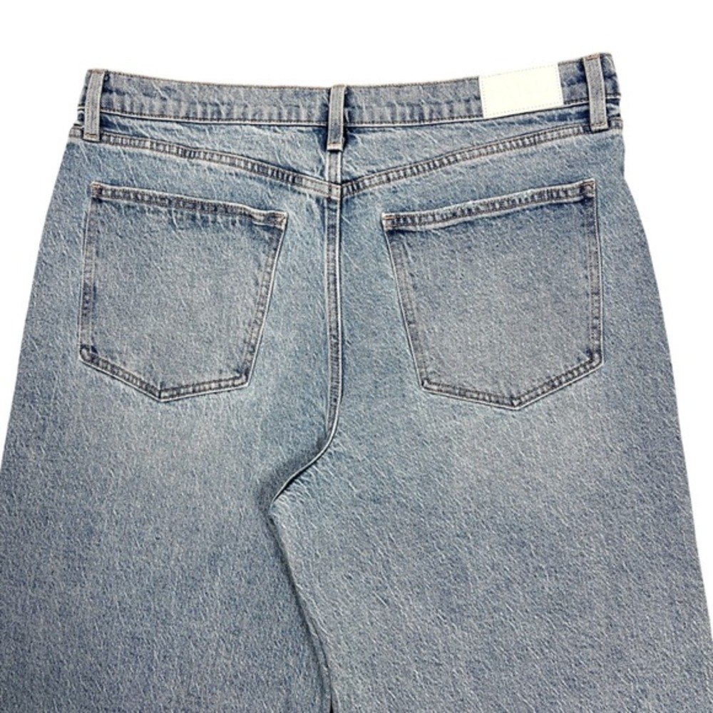 Pistola Lana High-Rise Ultra Wide Leg Jean Plus Sz 33" Petite Break Light Wash - Picture 7 of 14